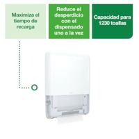 Handdoekdispenser Tork H5 Elevation PeakServe klein wit 552550 - thumbnail