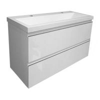 Wiesbaden onderkast 100 cmx36 cm zo.wastafel wit - thumbnail