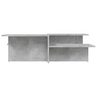 Salontafels 2 st bewerkt hout betongrijs - thumbnail