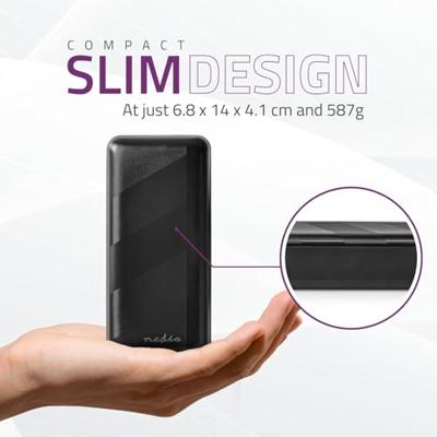 Nedis Powerbank | 32000 mAh | 2.4 / 3.0 / 3.25 A | Outputs: 2 | Output: 1x USB-A / 1x USB-C™ | Inputs: 1x Micro USB / 1x USB-C™ | PD3.0 45W / PD3.0 - thumbnail