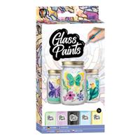 Creative Craft Group Glasverf met penseel, 5x22ml - thumbnail