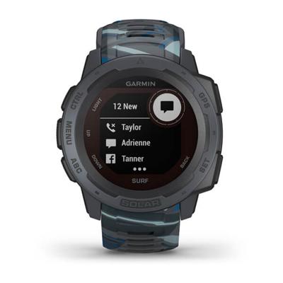 GARMIN Instinct Solar Surf Edition, Health Smartwatch, GPS, Zonne-Energie, Waterdicht, GPS, Sport & Fitness Functies