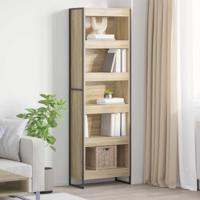 Boekenkast 2 pcs Sonoma 80 x 30 x 155 cm Bewerkt hout - thumbnail