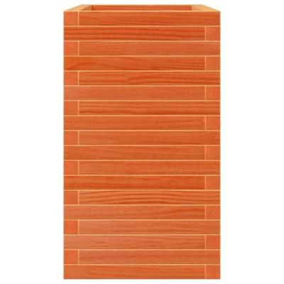 VidaXL Plantenbak 70x40x68,5 cm massief grenenhout wasbruin VidaXL Plantenbak 70x40x68,5 cm massief grenenhout wasbruin