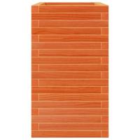 VidaXL Plantenbak 70x40x68,5 cm massief grenenhout wasbruin - thumbnail