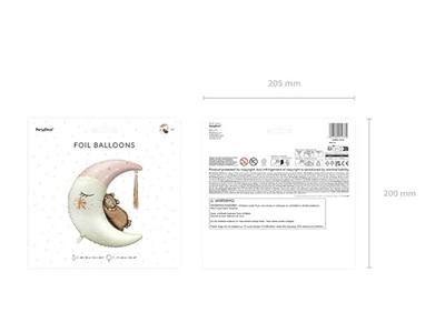 Folieballon Teddy Beer Op De Maan (71x86cm)