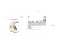 Folieballon Teddy Beer Op De Maan (71x86cm) - thumbnail