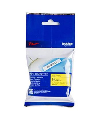 Brother M-K 621 Labeltape Tapekleur: Geel Tekstkleur: Zwart 9 mm 8 m