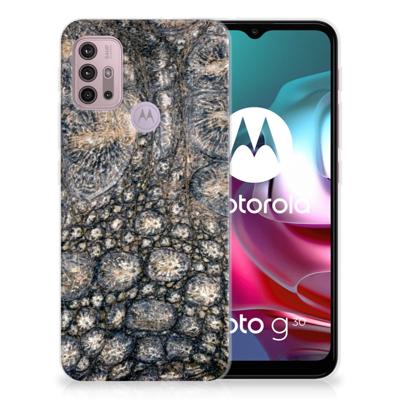 Motorola Moto G30 | G10 | TPU Hoesje | Krokodillenprint