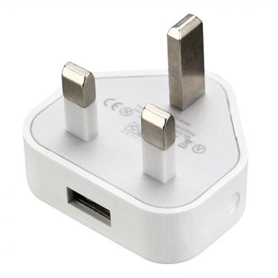 Hoge kwaliteit 5V / 1A UK Plug USB Laderadapter voor iPhone Galaxy Huawei Xiaomi LG HTC en andere Smart Phones oplaadbare Devices(White)