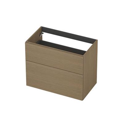 INK - Onderkast 2L A-sym Decor Tbv Grepen - 800x450x650 Mm - Olijf Eiken