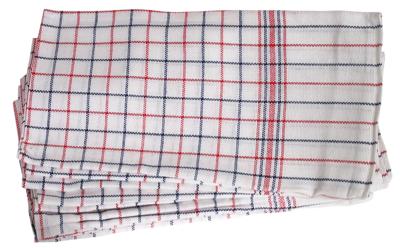 Theedoek nationale ruit ca 65x65cm 6st