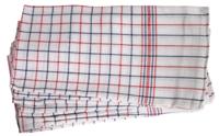 Theedoek nationale ruit ca 65x65cm 6st - thumbnail