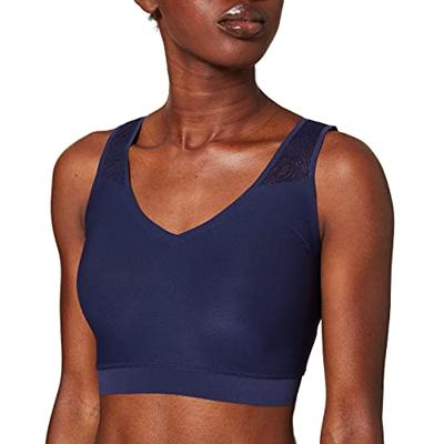 Bralette kanten top met vulling - Soft Stretch - Dames naadloze Bh top - Brede bandjes