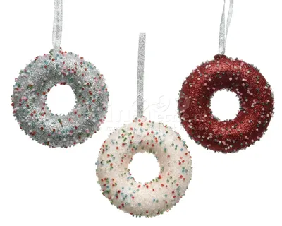 Donut foam kralen d10 cm a3 hangdeco Decoris - Decoris Donut foam kralen d10 cm a3 hangdeco Decoris - Decoris