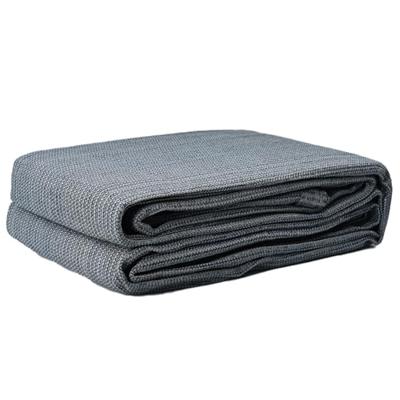 VidaXL Tenttapijt blauw en grijs 200 x 200 cm polyetheen