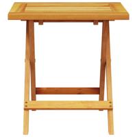 Ligbed met kussen en tafel massief acaciahout - thumbnail