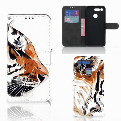 Hoesje Honor View 20 Watercolor Tiger Hoesje Honor View 20 Watercolor Tiger
