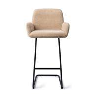 Jesper Home Barkruk 'Misaki' Arch Black, kleur Funky Fudge (zithoogte 76cm) - thumbnail