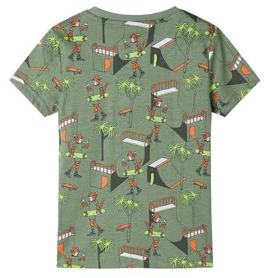 Kinderpyjama met korte mouwen 128 lichtkakikleurig Kinderpyjama met korte mouwen 128 lichtkakikleurig