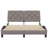 Bedframe zonder matras stof taupe 140x200 cm - thumbnail