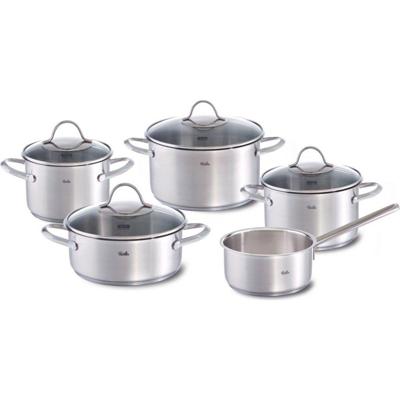 Fissler Palermo Pannenset 5-delig RVS/Glas Fissler Palermo Pannenset 5-delig RVS/Glas