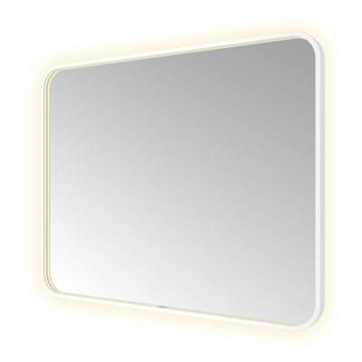 Spiegel Hotbath &MORE 80x100 cm LED-Verlichting Spiegelverwarming Rechthoek Afgerond Mat Wit Spiegel Hotbath &MORE 80x100 cm LED-Verlichting Spiegelverwarming Rechthoek Afgerond Mat Wit