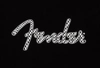 Fender Spaghetti Wavy Checker Logo T-shirt, Black, XXL - thumbnail