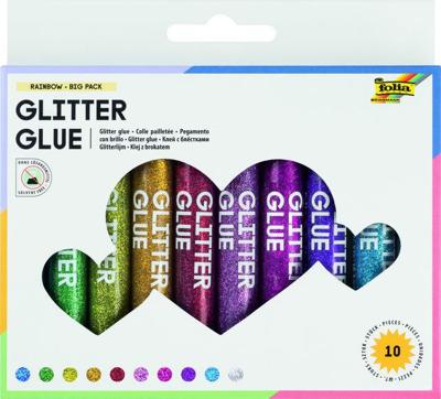 Glitterlijm folia 9.5ml 10 kleuren