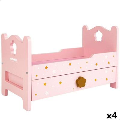 Bed Woomax Roze 4 Stuks 31 x 20 x 16 cm