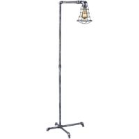 Led Vloerlamp - Trion Githa - E27 Fitting - 1-lichts - Rond - Antiek Zilver - Aluminium - thumbnail