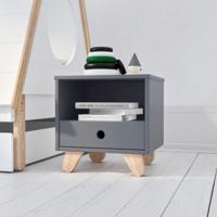 Artistiq Nachtkastje 'Oniel' 40 x 35cm, kleur Grijs - thumbnail