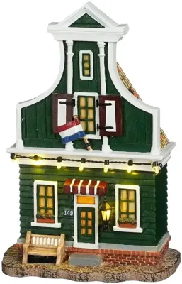 Zaanse schans facade 3 b/o l15xb8xh23 cm Luville - Luville Zaanse schans facade 3 b/o l15xb8xh23 cm Luville - Luville