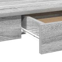 Bureau 100x45x75 cm bewerkt hout grijs sonoma eikenkleurig - thumbnail
