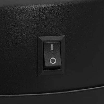 VidaXL Prullenbak met automatische sensor 50 l koolstofstaal zwart