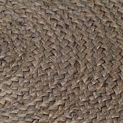 Vloerkleed handgemaakt rond 120 cm jute grijs - thumbnail