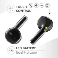 Music Sound, Spark TWS Bluetooth-hoofdtelefoon, draadloos, led-display, 30 uur afspeeltijd, automatische koppeling, touch-bediening op de oordopjes, roze - thumbnail