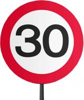 30 Jaar Verkeersbord Tuinbord - thumbnail