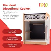 Tidlo educatief houten speelfornuis - thumbnail
