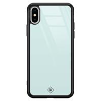 iPhone XS Max glazen hardcase - Pastel blauw - thumbnail