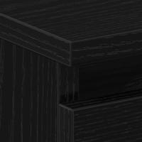 Nachtkastje 2 pcs Zwart eiken 50 x 40 x 43.5 cm Bewerkt hout - thumbnail