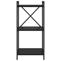 Boekenkast Zwart eiken 40 x 30 x 83 cm Bewerkt hout - thumbnail