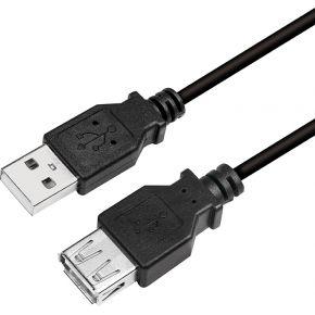 LogiLink CU0010B USB-kabel 2 m USB 2.0 USB A Zwart LogiLink CU0010B USB-kabel 2 m USB 2.0 USB A Zwart