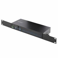 StarTech.com 16-Port Industriële USB Hub met Power Adapter, 5Gbps, Metaal, DIN/Surface/Rack Monteerbaar, Dual-Host Hub/Switch - thumbnail
