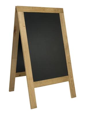 Stoepbord Securit 720x1310x40mm steigerhout