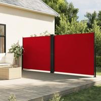 VidaXL Windscherm uittrekbaar 160x600 cm rood - thumbnail