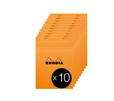 Schrijfblok rhodia a5 lijn 80vel 80gr kantln or | 10 stuks