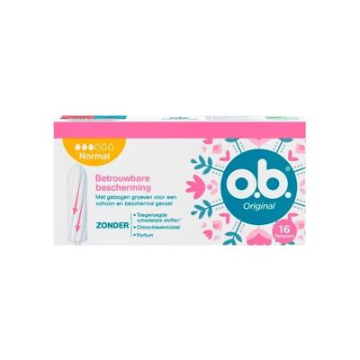OB Original Tampons Normal - met gebogen groeven OB Original Tampons Normal - met gebogen groeven