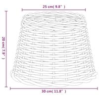 VidaXL Lampenkap ø30x20 cm wicker bruin - thumbnail