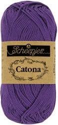 Scheepjes Catona 25g - 521 Deep Violet - Haakgaren / Breigaren
